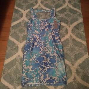 Jennifer Lopez ladder back shift dress